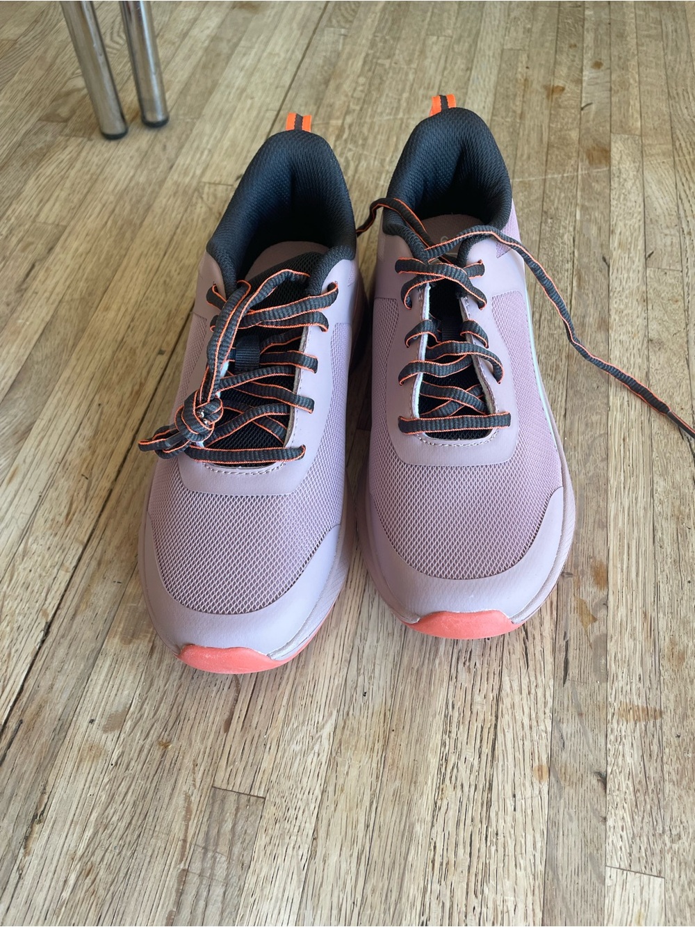 Athletic Works Pink Sneakers with Coral Accents